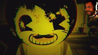 HELLO NEIGHBOR X BENDY AND THE INK MACHINE so many views  Hello Bendy Halloween Update [upl. by Milurd]