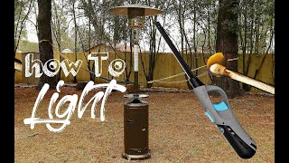 How To Light Patio Heater With Lighter or Match Easy Simple [upl. by Zahara271]