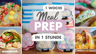 Meal Prep ⚡️ Tricks für Anfänger  Kinder und Familienessen  Zeit sparen  mamiblock [upl. by Enylhsa]