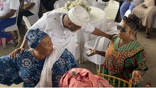 ENIOLA BADMUS WENT ON HER KNEES TO GREET MADAM SAJE AT MURPHY AFOLABI 8 DAYS FIRDAUS PRAYER [upl. by Enilekaj]