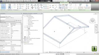 REVIT  Muros 2 Enlazar muros a cubierta [upl. by Ynohtnaluap]