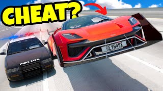 Using The FASTEST CHEAT CARS for HighSpeed Police Chases in BeamNG Drive Mods [upl. by Ytsim]