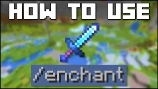 Minecraft  How To Use The enchant Command JavaBedrock [upl. by Sucramel]