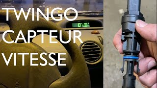 TWINGO  Capteur Vitesse  Compteur de Vitesse  Direction Assistée [upl. by Nigrom]