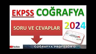 28 NiSAN 2024 EKPSS Coğrafya soruları analizi [upl. by Saxe]