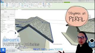 CUBIERTAS EN REVIT 2024 IMPOSTA [upl. by Conner]