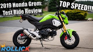 2019 Honda Grom Test Ride Review Top Speed [upl. by Dedie]