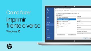 Imprimindo dos dois lados em impressoras HP com o Windows  HP Support [upl. by Canter]