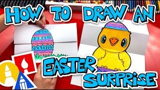 How To Draw An Easter Egg Folding Surprise 🐣 [upl. by Pasquale742]