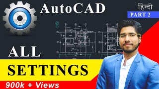 AutoCAD All Settings  Workspace Explained  Part 1 [upl. by Boyden]