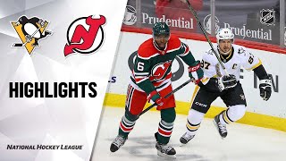 Penguins  Devils 32021  NHL Highlights [upl. by Lamaj]