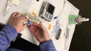 Preparing IV Medication Using Mini Bag Plus System [upl. by Lehet]