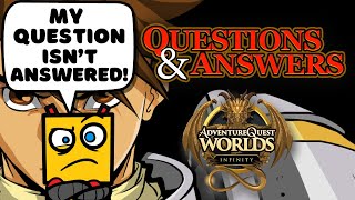 EVERYTHING You Wanted To Know About AQWorlds Infinity Questions Answered [upl. by Astra]