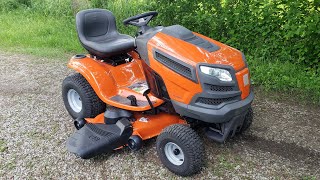 New 24hp 48quot Husqvarna YTH24V48 Review amp Drive [upl. by Yonina761]