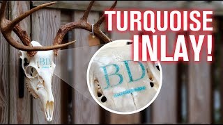 Turquoise Inlay in DEER SKULL How To [upl. by Jeffry]