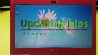 How to update bios on sony vaio laptop [upl. by Utham]