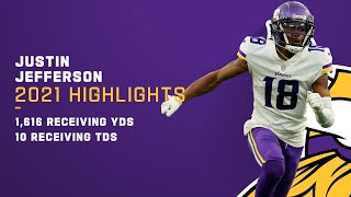 Justin Jefferson Full Season Highlights  NFL 2021 [upl. by Eaned629]