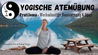 Pranayama  Pratiloma  Yogische Atemübung  Kombination aus Nadi Shodana und Ujjayi Atmung [upl. by Trebo]