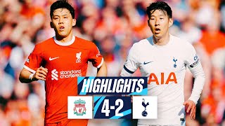 LIVERPOOL 42 TOTTENHAM HOTSPUR  PREMIER LEAGUE HIGHLIGHTS [upl. by Solitta]