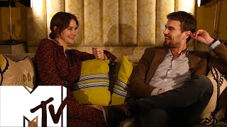 Insurgent Shailene Woodley amp Theo James aka Sheo Play Would You Rather  MTV Movies [upl. by Harehs870]