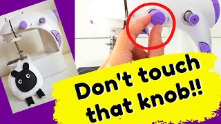 Mini Sewing Machine Thread Tension Adjustment  THIS is the proper way to do it [upl. by Sergius]