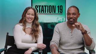 Jaina Lee Ortiz and Jason Winston George talk about final season of ABCs Station 19 [upl. by Ellenig]