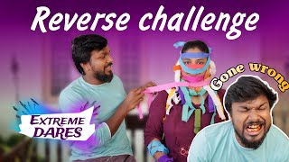 Extreme dare and Reverse challenge Gone wrong 🫨😭  ramwithjaanu [upl. by Llimaj486]