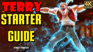 Terry Bogard Ultimate Starter Guide  Street Fighter 6 [upl. by Eidnalem504]