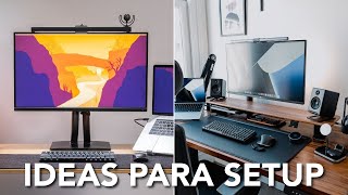 Ideas de SETUPS MINIMALISTAS para Estudiar Trabajar Programar y más [upl. by Assirim]