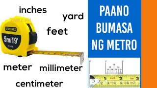 PAANO BUMASA NG METRO  How to read a Steel Tape Measure [upl. by Krebs]