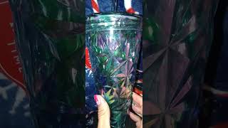 ASMR 🎄🥤 NEW Holiday Tumblers from Walmart 🩷🩵 shorts [upl. by Colligan805]