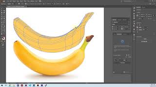 일러스트레이터 2020 강의 12 매쉬툴을 이용한 바나나 그려보기 [upl. by Ahseket]