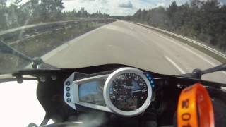 Daytona 675 Topspeed at 271kmh [upl. by Adnim]