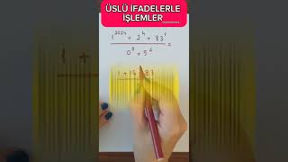 ÜSLÜ İFADELERLE İŞLEMLER 6sınıfmatematik üslüifadeler üslüsayılar [upl. by Ellahcim]