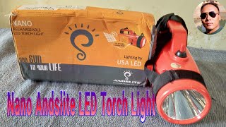 Unboxing Nano Andslite LED Torch Light [upl. by Ynnej]