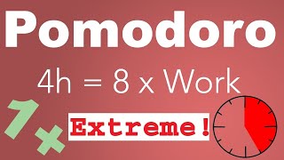 Pomodoro Technique 8 x 25 min  Study Timer 4 h [upl. by Anelad]