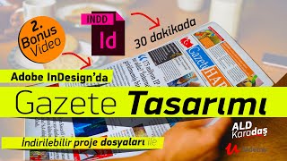 Adobe InDesign de Gazete Tasarımı [upl. by Natie467]