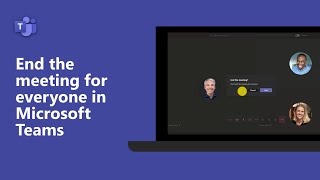 How to end a meeting for everyone in Microsoft Teams [upl. by Vivianne]