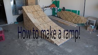 DIY how to build a wooden BMXMTBbike ramp [upl. by Fairleigh]