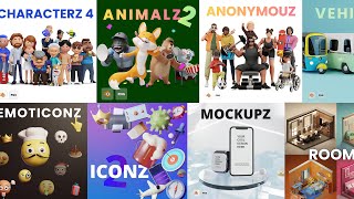 Best 3D models pack in Blender [upl. by Merv]