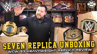 7 WWE Belt Unboxing  WCW 93 Heavyweight Replica Initial Review [upl. by Pedroza]