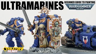 How To Paint Ultramarines  Getting Started with Warhammer 40k and painting your First Miniatures [upl. by Adaurd]