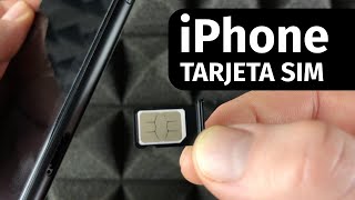 Cómo poner y quitar la tarjeta sim en iPhone  2020 [upl. by Amick]