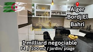 Ouedkniss  Alger Bordj El Bahri  1 milliard negociable Appartement F4 superficie 100 m2 [upl. by Ursala]