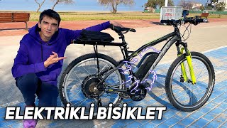 Normal Bisikleti ELEKTRİKLİ BİSİKLET Yaptım [upl. by Relyhcs559]