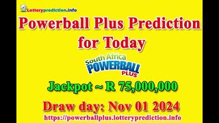 How to get Powerball Plus SA numbers predictions for Friday 01112024 Jackpot  R75 millions [upl. by Minnnie]