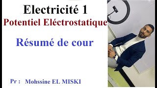 Electricité 1  Potentiel Électrostatique Cour [upl. by Darmit705]