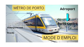 Comment utiliser le Métro de Porto entre l´aéroport et le centre de Porto [upl. by Naimaj]