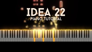 Gibran Alcocer  Idea 22  Piano Tutorial [upl. by Weigle19]