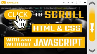 Click to scroll  HTML amp CSS  With and without JavaScript [upl. by Chlori]